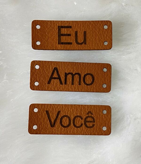 Etiqueta Eu Amo Você