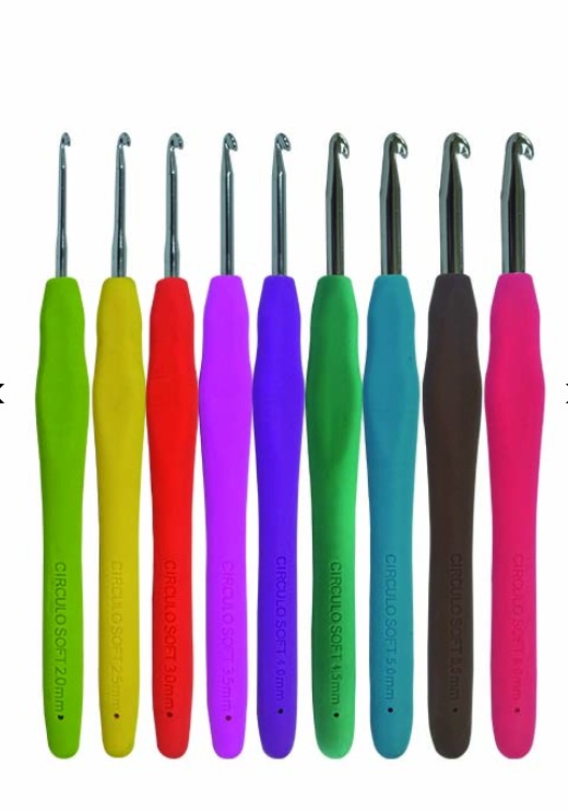 Agulha Círculo Soft Crochê( Cabo Emborrachado) - Imagem 2