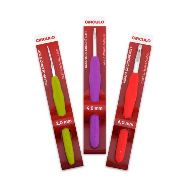 Agulha Círculo Soft Crochê( Cabo Emborrachado)