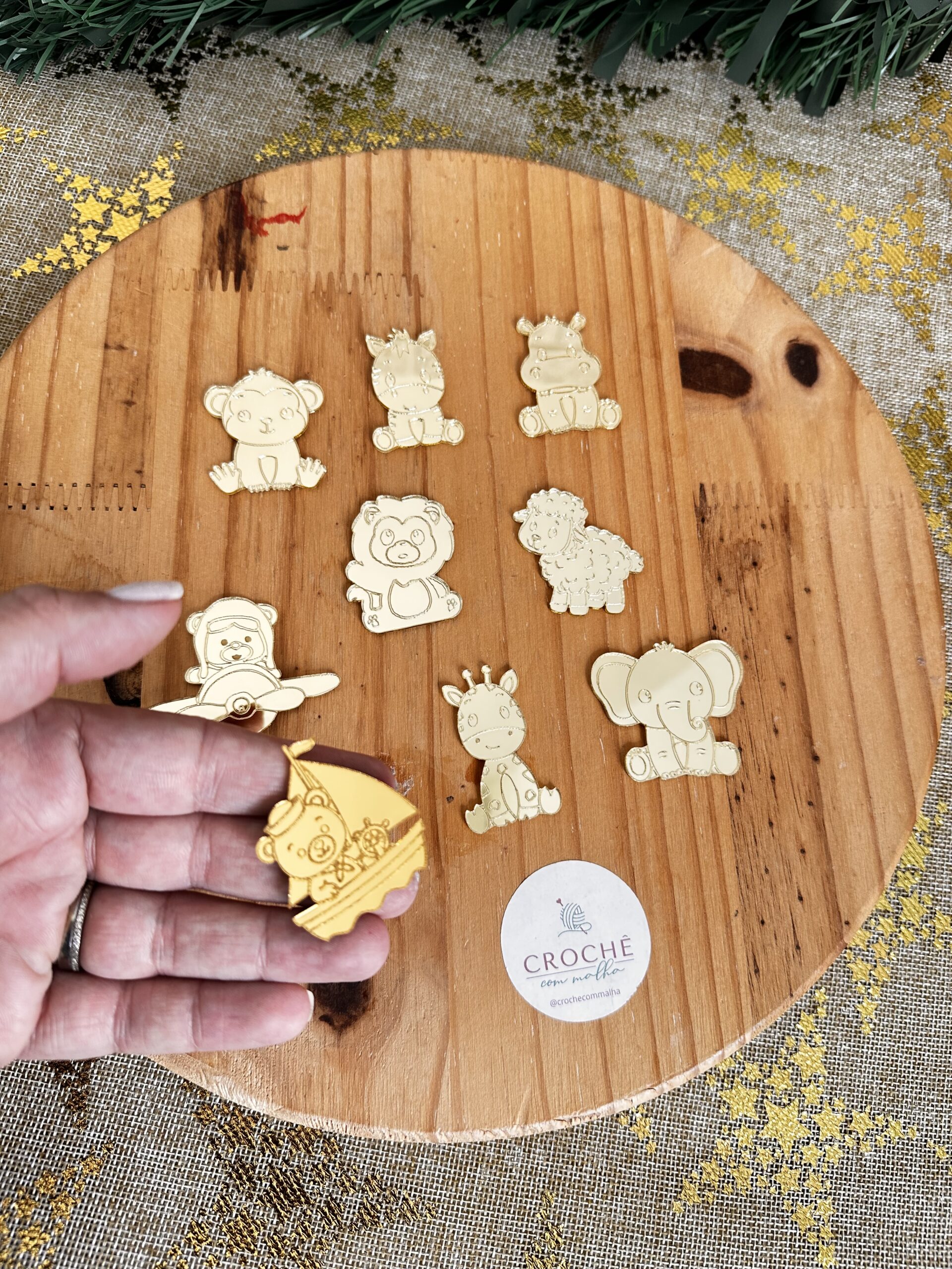 Aplique acrílico Bichinhos/ animais - Imagem 4