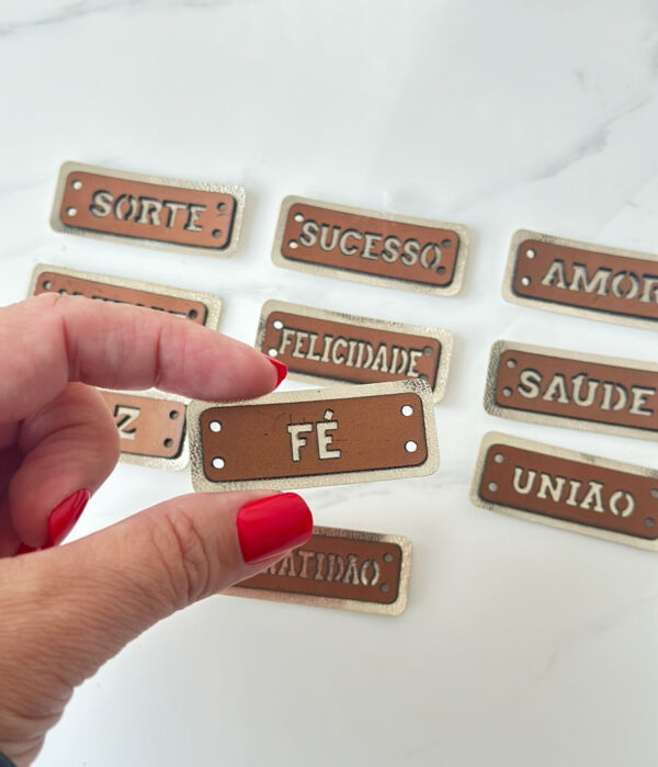 Etiqueta de Couro duplas - Natal emoções - Imagem 3