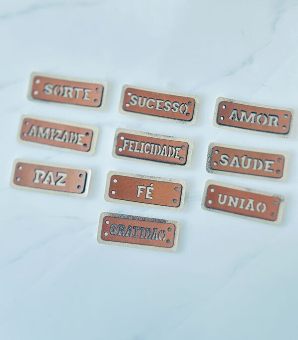 Etiqueta de Couro duplas - Natal emoções - Imagem 2