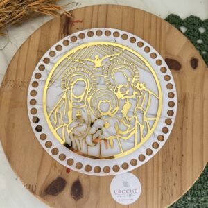 Base acrílica Mármore com aplicação