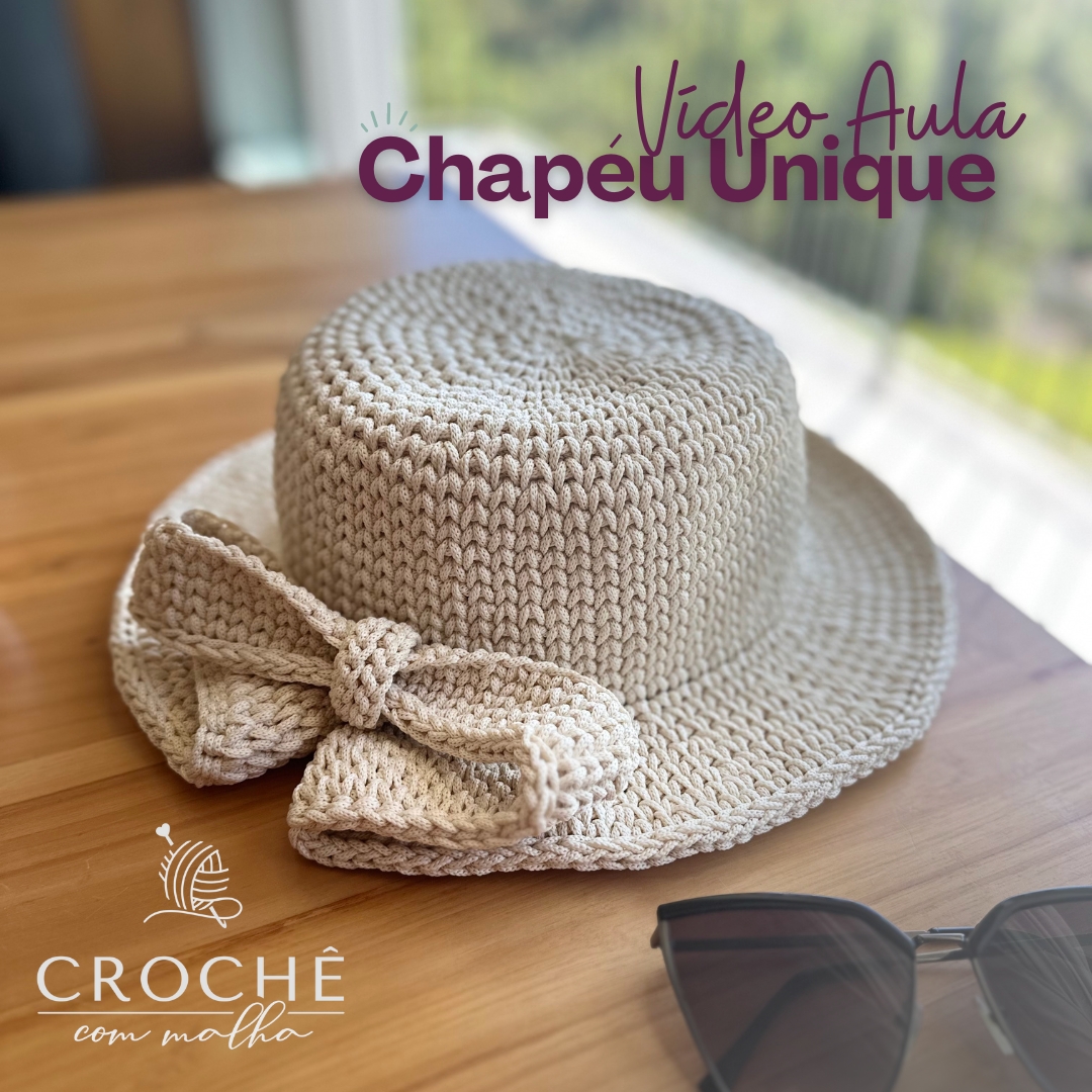 Chapéu Unique - Croche Com Malha Chapéu Unique - Croche Com Malha
