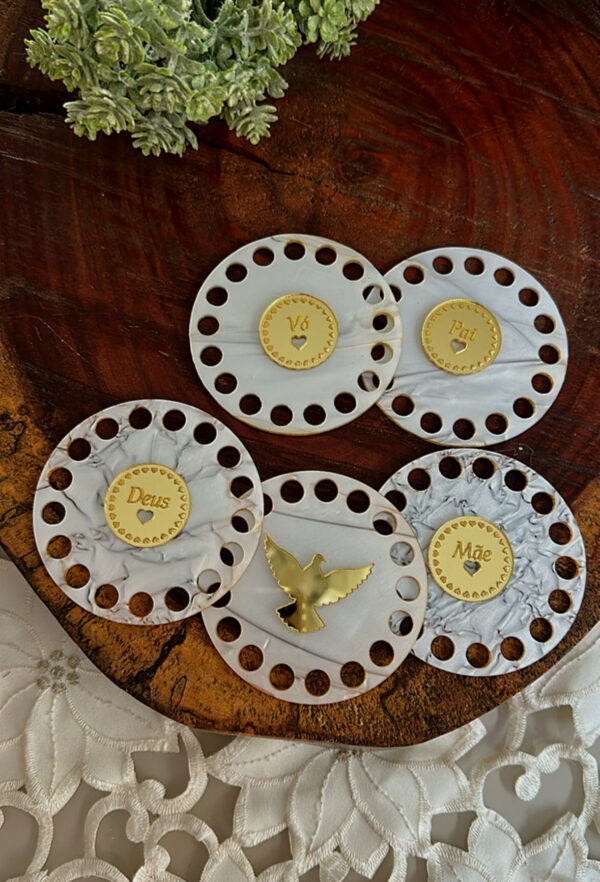 Base acrílica Mármore- Mandalas
