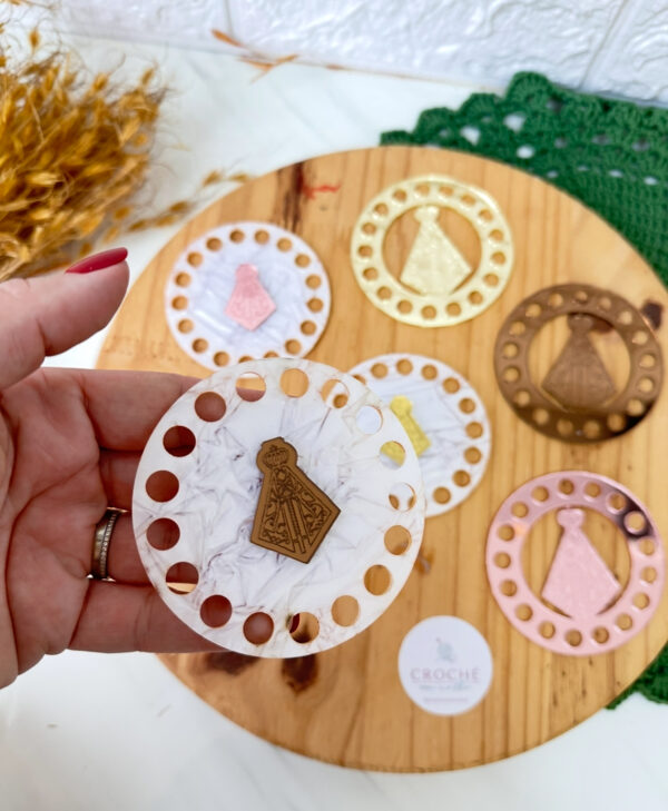 Base Mini Mandala e Apliques Nossa Senhora - Imagem 4