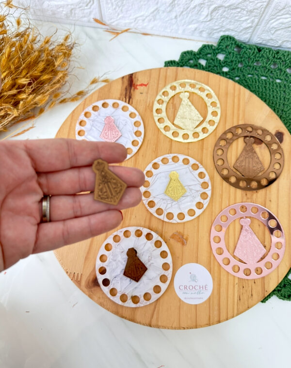 Base Mini Mandala e Apliques Nossa Senhora - Imagem 7