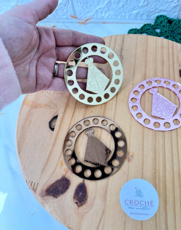 Base Mini Mandala e Apliques Nossa Senhora - Imagem 5