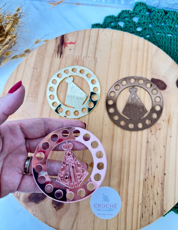 Base Mini Mandala e Apliques Nossa Senhora - Imagem 3
