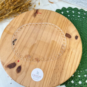 Bases de Acrílico para crochê - Arredondada