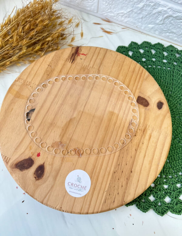 Bases de Acrílico para crochê - Arredondada