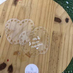 Kit Bases Acrílico - Tampa e fundo Maçã
