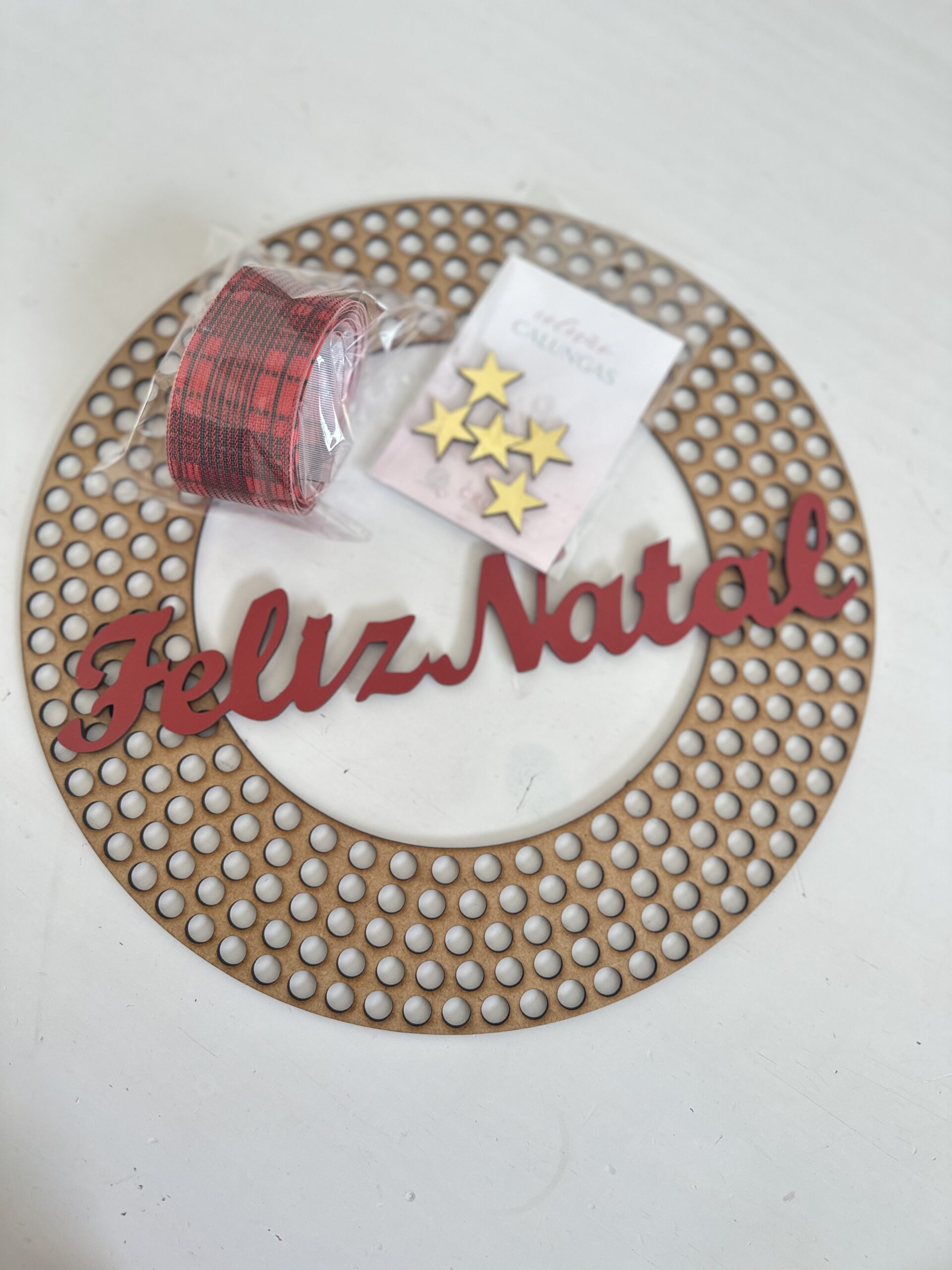 Kit Guirlanda MDF Feliz Natal