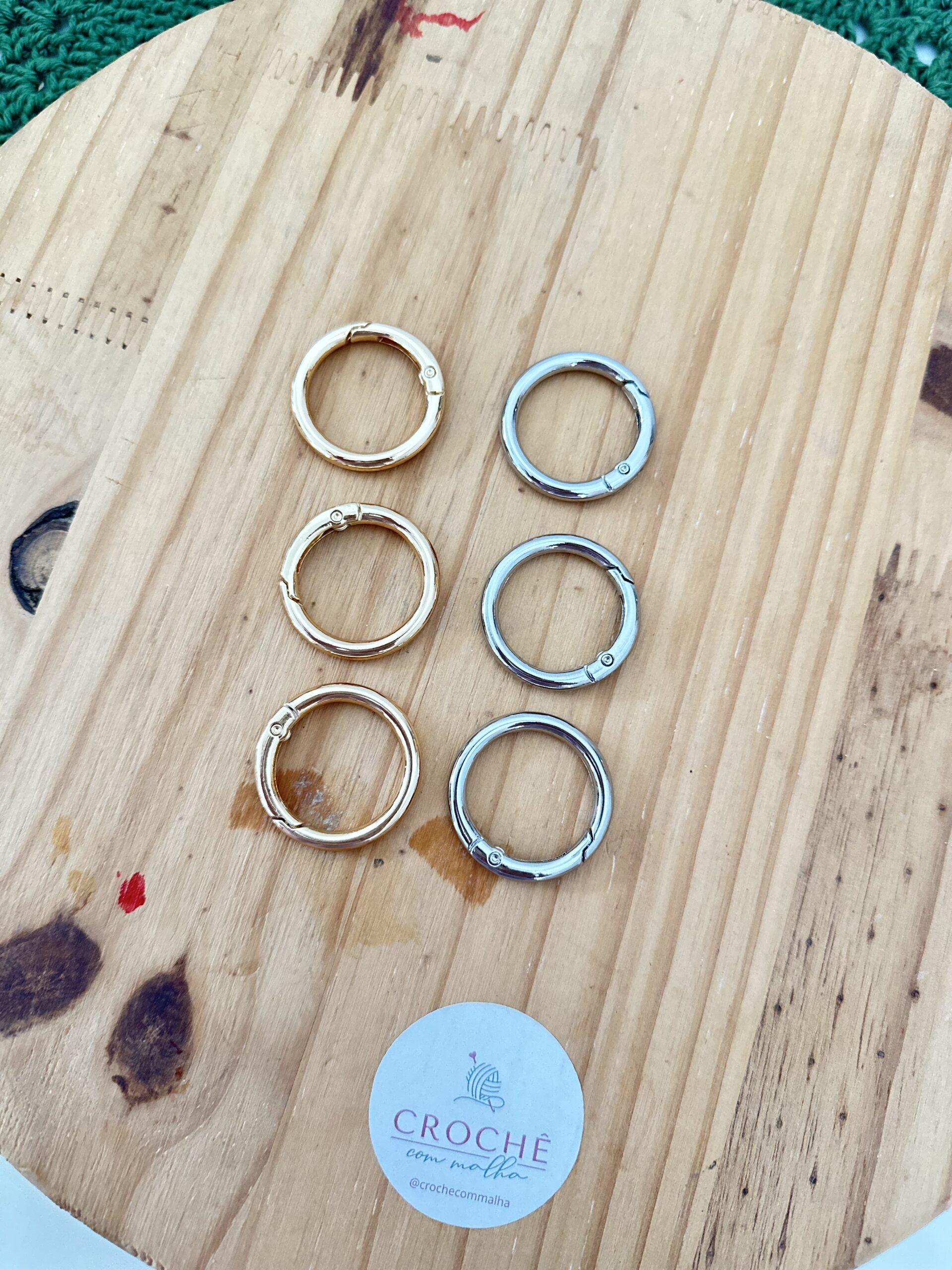 Argola Mosquetão 3,2cm (Par) - Imagem 3