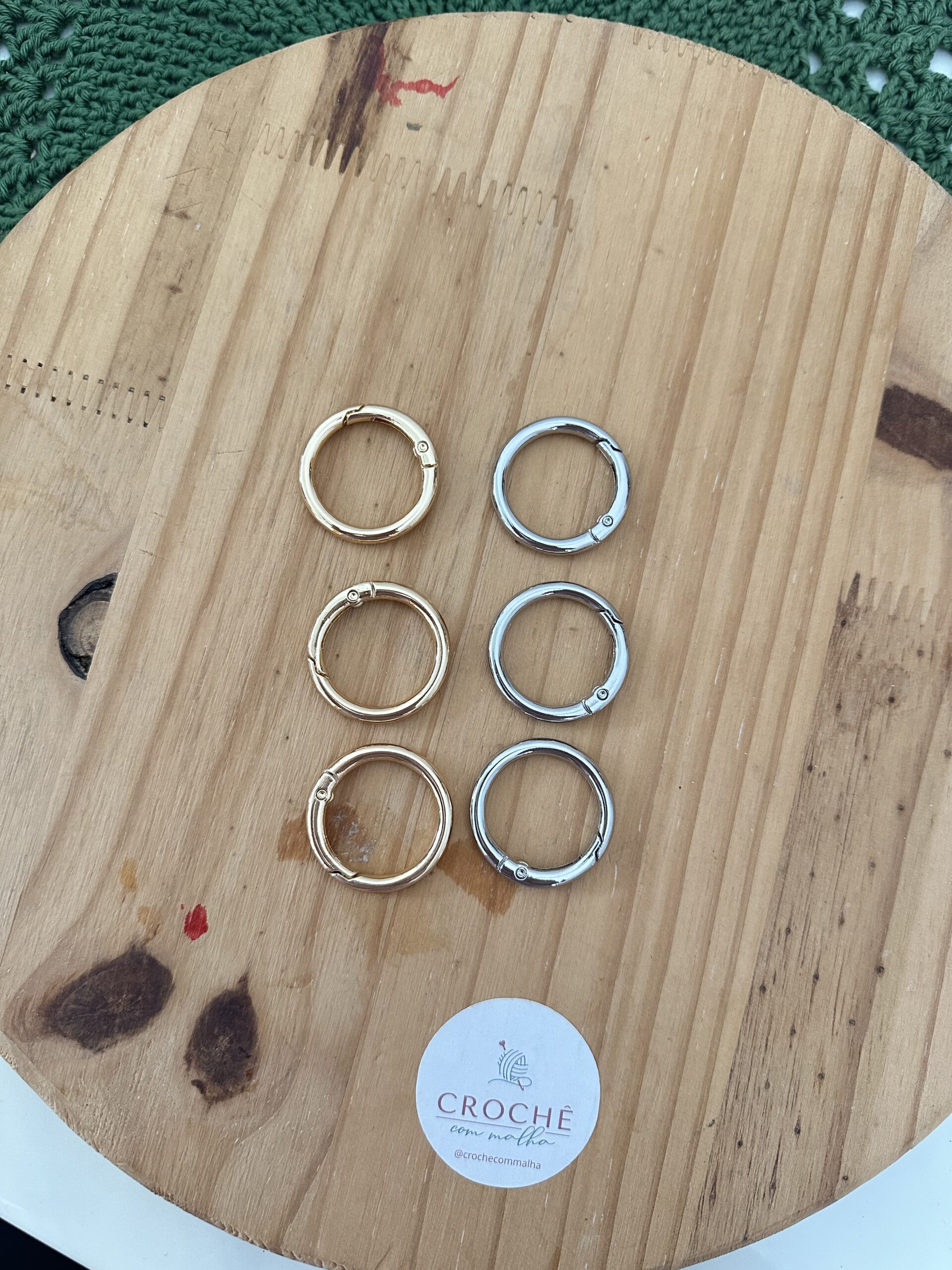 Argola Mosquetão 3,2cm (Par) - Imagem 2