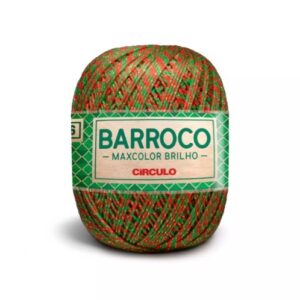 Barbante Barroco Maxcolor Brilho - Natal nº 4 200g