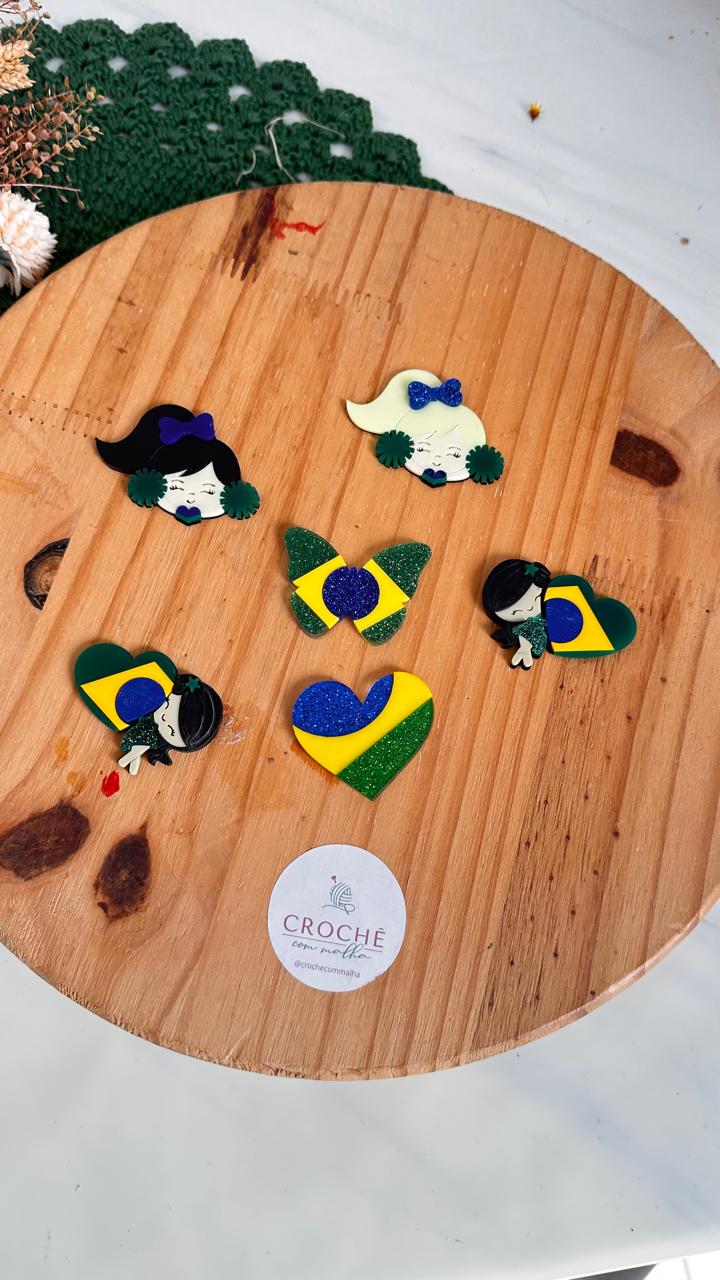 Aplique Acrílico -Brasil